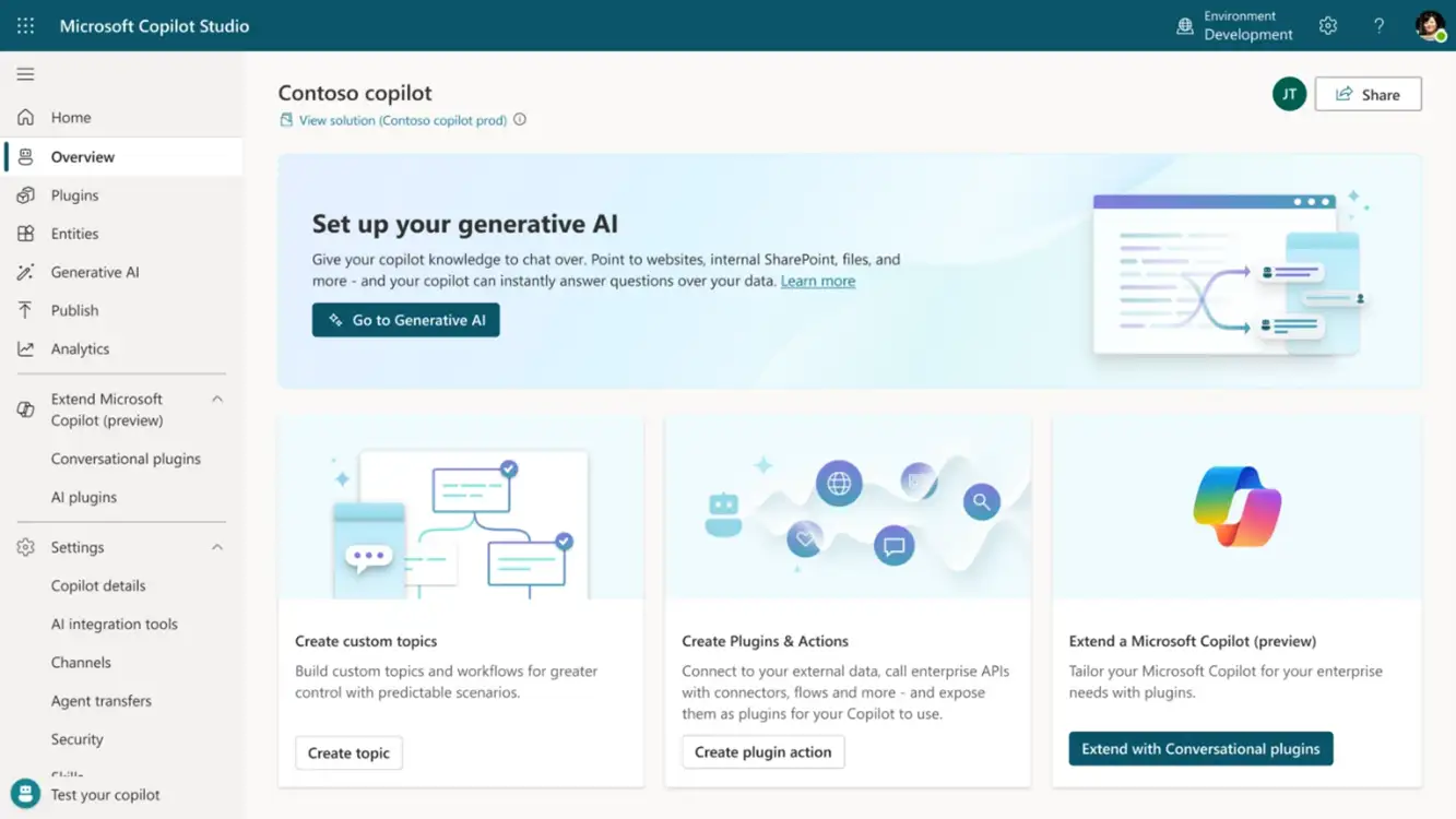Copilot Studio visualization